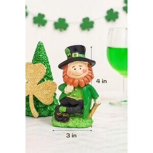 Vintage Leprechaun Pottery Figurine Saint Patrick's Day Decor